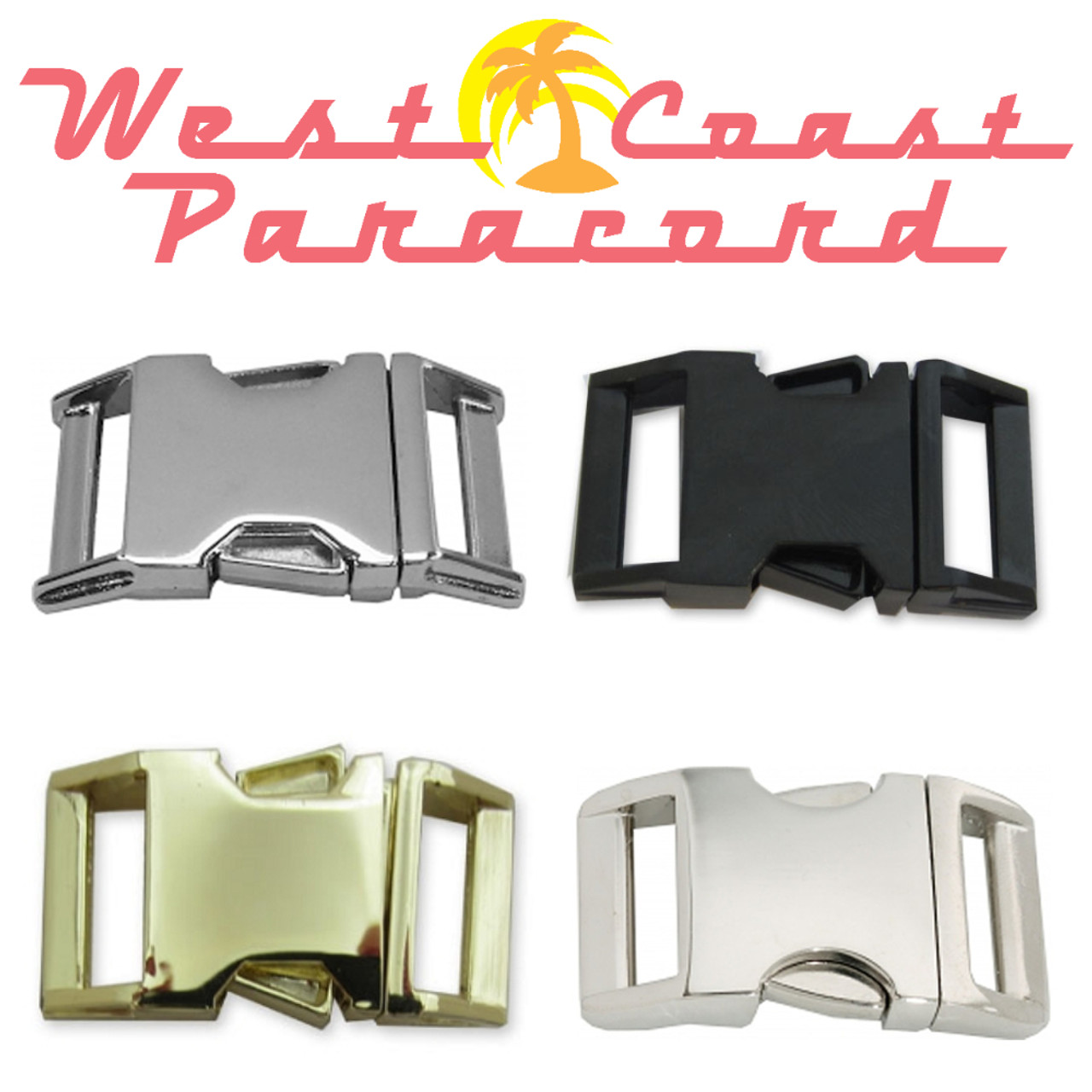 Metal 5/8 Inch Side Release Buckles